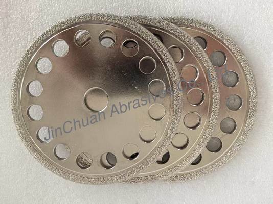 High-Performance Vacuum Brazed Diamond Wheels for Cast Iron Grinding with D40/45 Grit Customizable Shape and Long Lifespan