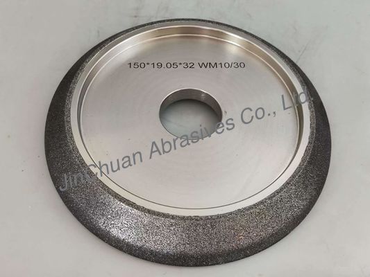 Electroplated CBN Grinding Wheels For Band Saw With 19.05 Inner Hole B151 Diameter 150