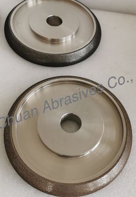 8" Amber 203.2mm*23mm*31.75mm WM 10/30 B181 Electroplated CBN Grinding Wheel