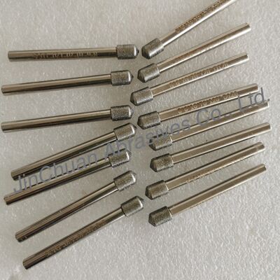 คุณภาพ  Custom-Made 8*6*10*70mm  120° D126 Electroplated Grinding Bits For Cemented Carbide โรงงาน