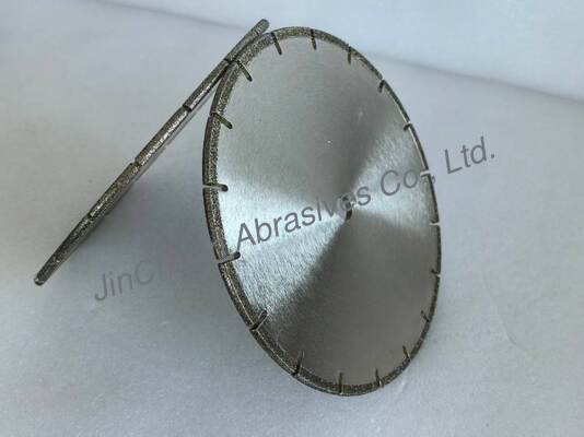 184.16mm Diameter Segmented Diamond Saw Blade With Electroplated Nickel Bond And Reinforced Steel Core For Concrete Cutting