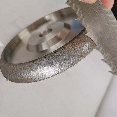 Electroplated CBN Sharpening Wheel with Tooth Pitch 22mm and Inner Hole 25.4mm for Band Saw Blade