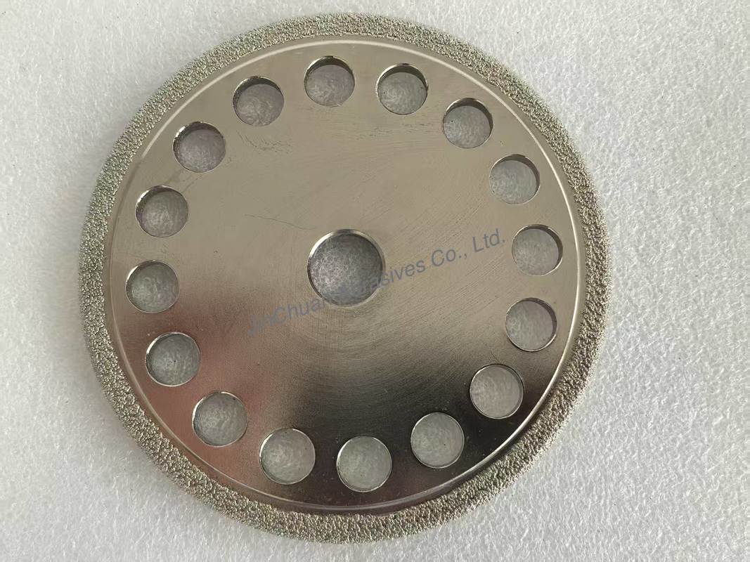 High-Performance Vacuum Brazed Diamond Wheels for Cast Iron Grinding with D40/45 Grit Customizable Shape and Long Lifespan