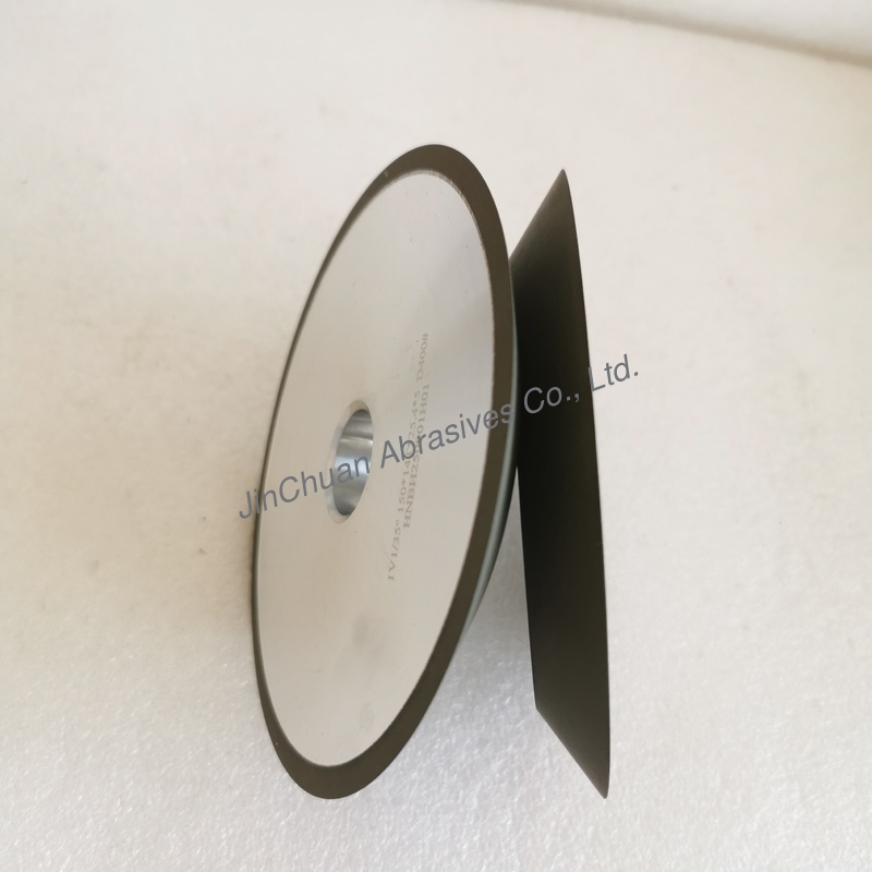 1V1/35° 150*14T*25.4*5mm D400 C100 Resin Bond Diamond Grinding Wheel For Grinding Carbon Brush