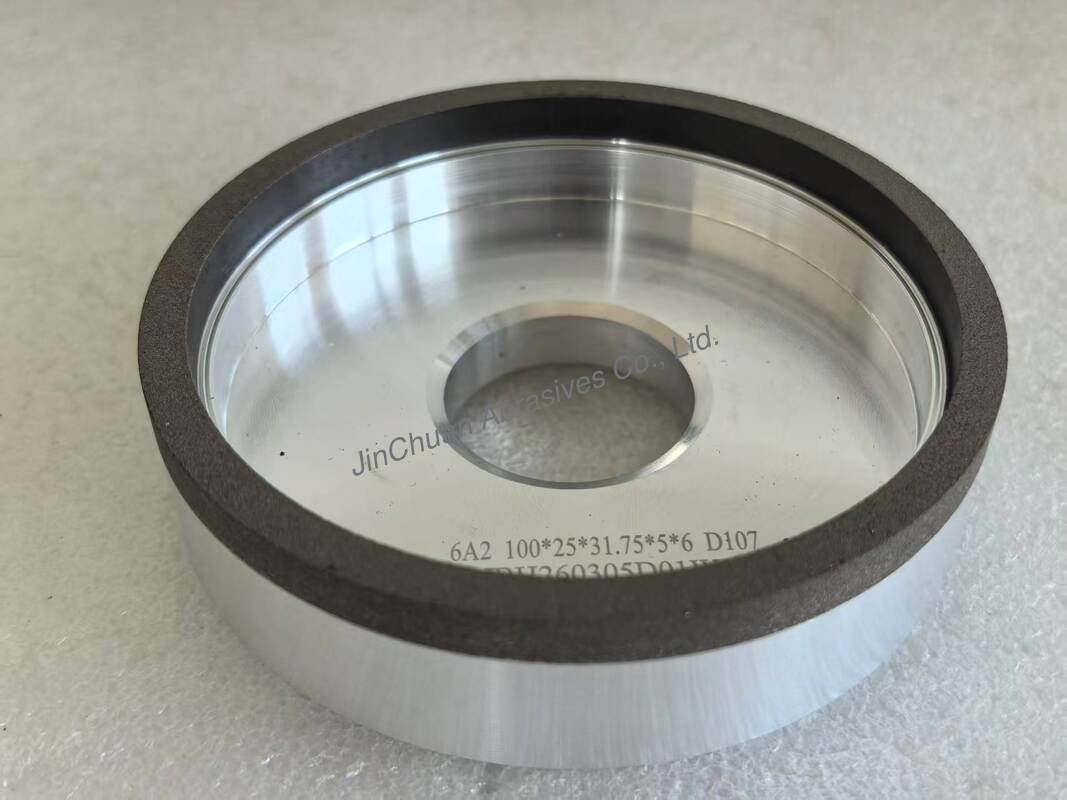 6A2 Resin Bond CBN Grinding Wheels With Diameter 100mm Inner Hole 31.75mm grit number 107