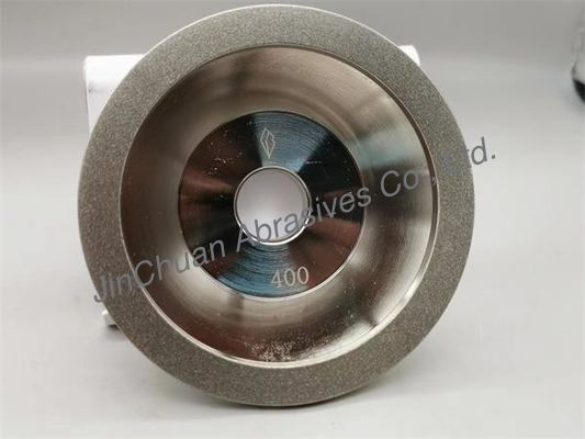 11V9 Cup Electroplated Diamond Grinding Wheel D400 เส้นผ่านศูนย์กลาง100