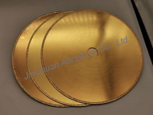 1A1R Electroplated CBN Diamond Grinding Wheel 210 * 0.8 * 20 * 2 มม. พร้อมไททานิค