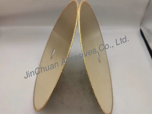1A1R Electroplated CBN Diamond Grinding Wheel 210 * 0.8 * 20 * 2 มม. พร้อมไททานิค