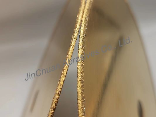 1A1R Electroplated CBN Diamond Grinding Wheel 210 * 0.8 * 20 * 2 มม. พร้อมไททานิค