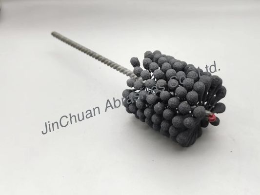 60*80*200 แปรงขัดทรงกระบอกซิลิกอนคาร์ไบด์แบบยืดหยุ่น 600 กรวด