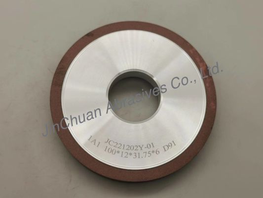 1A1 เพชรเจียรเรซิ่น Bonded Wheel ฐานอลูมิเนียม 75 * 6mm