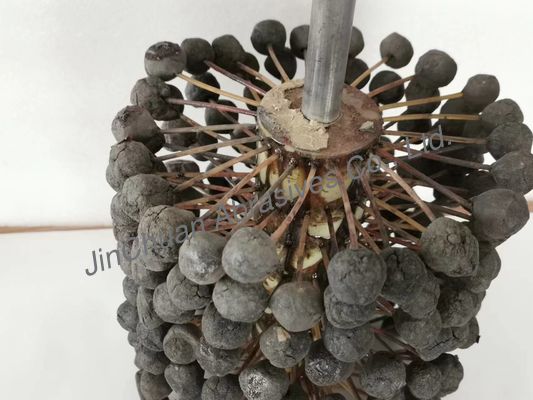 220 * 250 * 400 มม. กระบอกสูบเครื่องยนต์ Hone แปรงขัดหัวบอลรูใน SIC180 #