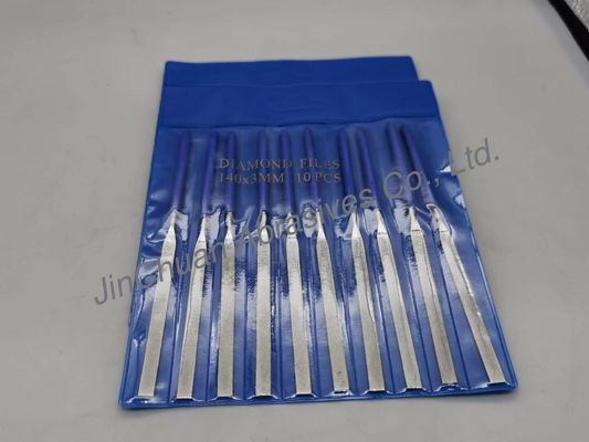 สี่เหลี่ยม Electroplated ไฟล์เพชร 3 * 140 * 5 * 70 การบด D200/230