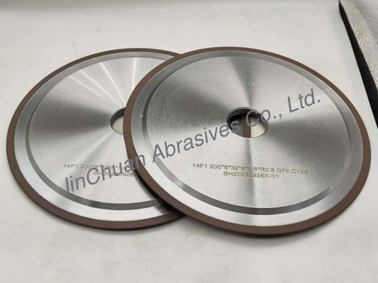 R0.8mm 200mm Rein Bonded Grinding Wheel บีบีเอ็น ล้อแกะ