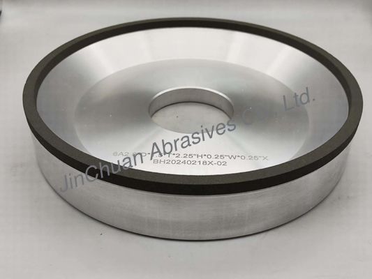 6A2 สายพันธนาการธาตุคาร์สิน CBN ล้อเลื่อยด้วยเส้น径 203mm ช่องภายใน 84mm ความหนา 51mm
