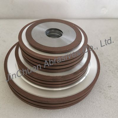 14A1 200mm D107 ผ่าพันธนาการเรซิน ทองเหลืองบดล้อสําหรับ sharpening ชุดตัดมีดตรงสําหรับเครื่องจักรไม้