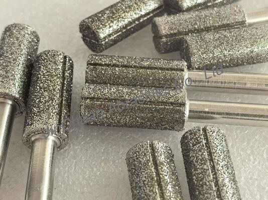 จุดที่ติดเพชรที่มีช่องสล็อต ชนิดของปินการบด