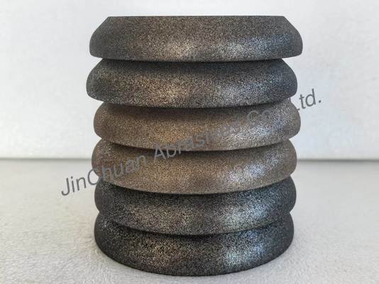 ล้อลับคม Woodmizer สีเหลืองอำพันและสีดำ สำหรับลับคมใบเลื่อยสายพาน Woodmizer ขนาด 5 6 8 นิ้ว