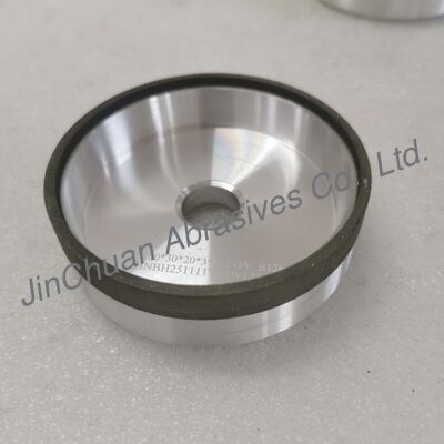 ล้อเจียร CBN เรซิน 6A9 ขนาด 100*30T*20*3*10 มม. เจียรเปียก B126