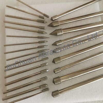 บิตเจียระไนเคลือบไฟฟ้าแบบสั่งทำพิเศษ 12*10*10*120 มม. 45°–120° D126 สำหรับคาร์ไบด์ซีเมนต์