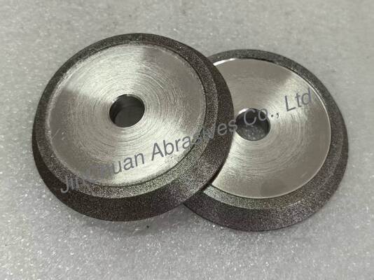 ล้อเจียรและลบมุมแบบยึดด้วยไฟฟ้าพร้อมล้อชุบด้วยไฟฟ้า CBN สีอำพัน