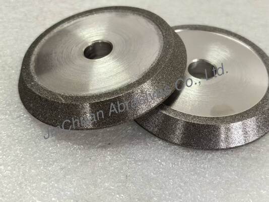 ล้อเจียรและลบมุมแบบยึดด้วยไฟฟ้าพร้อมล้อชุบด้วยไฟฟ้า CBN สีอำพัน