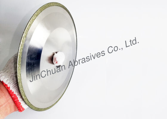 D151 ล้อเจียรเพชรแบบแบน Electroplated สำหรับการลับคมเครื่องเจียรแบบตั้งโต๊ะ