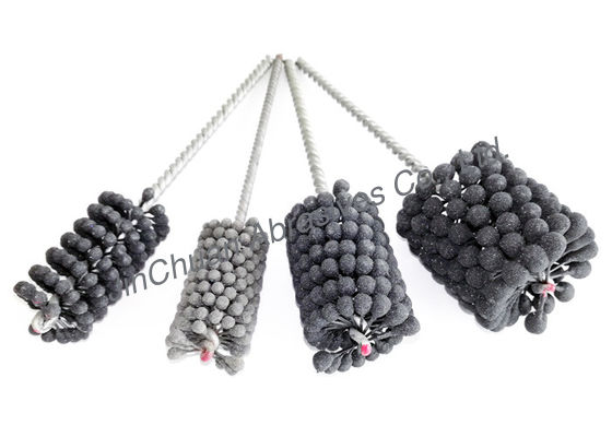 แปรงขัดพื้นแบบยืดหยุ่นอุตสาหกรรมที่กำหนดเองสำหรับการขัดรูอย่างแม่นยำ