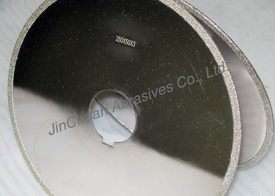 ใบมีดความแข็งแรงสูงกัดกร่อนใบเพชร electroplated / 10 นิ้วเพชรเหลาแผ่น