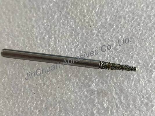 หัวเจียรเพชรเคลือบผิวแกนเหล็ก เบอร์เพชร D30/35, ขนาด R1*3*10*45*3