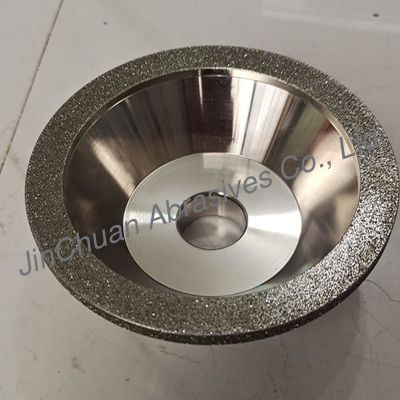 Electroplated 11C9 40 Grit Diamond Cup Wheel สำหรับดอกสว่าน