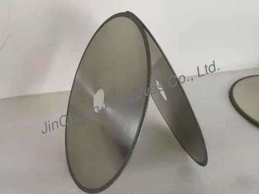 แผ่นเจียร CBN เคลือบด้วยไฟฟ้าบาง 1.2 มม. แผ่นขัดอลูมิเนียมออกไซด์