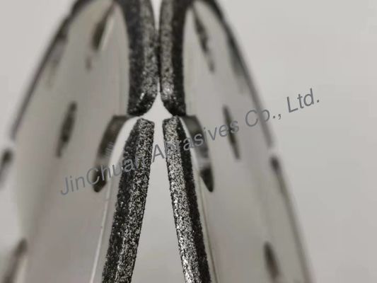 145*3*22.2*2.4*7.5 Dinasaw CBN Cyclone Grinding Wheel Electroplated CBN Sharpen ล้อสล็อตสำหรับเลื่อยโซ่