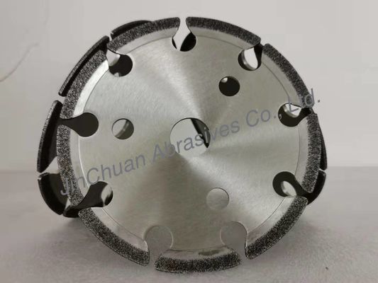5 "ล้อเจียร CBN ไฟฟ้าพร้อมสล็อต Dinasaw ABN / CBN Cyclone Grinding Wheel