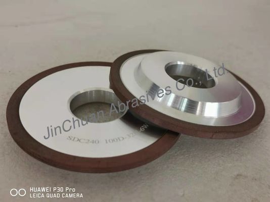 100mm 3A1 Flat Arc Diamond Grinding Wheel เรซิ่นผูกมัดสำหรับใบเลื่อยวงเดือน
