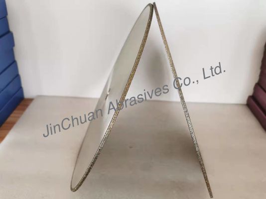 D35/40 Grits แผ่นเจียรเพชร Electroplated แผ่นตัด 350 * 4 * 25.4 * 4mm